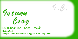 istvan csog business card